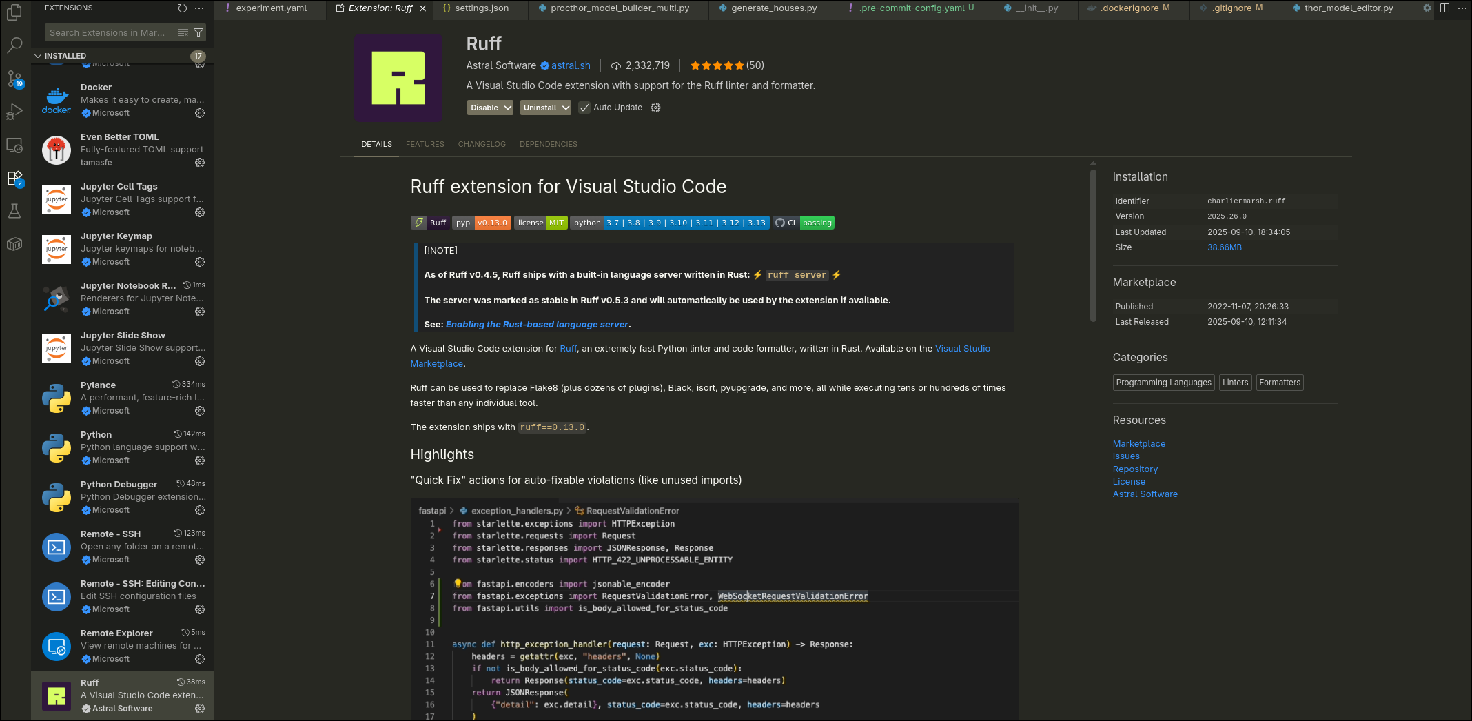 ruff-vscode-extension