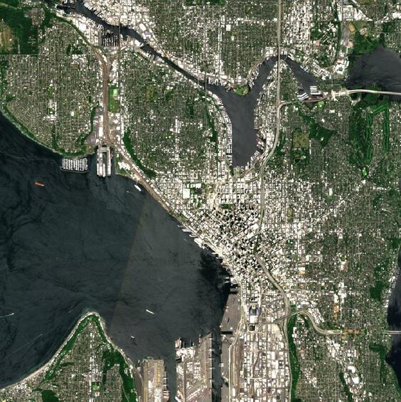 Sentinel-2 image of Seattle